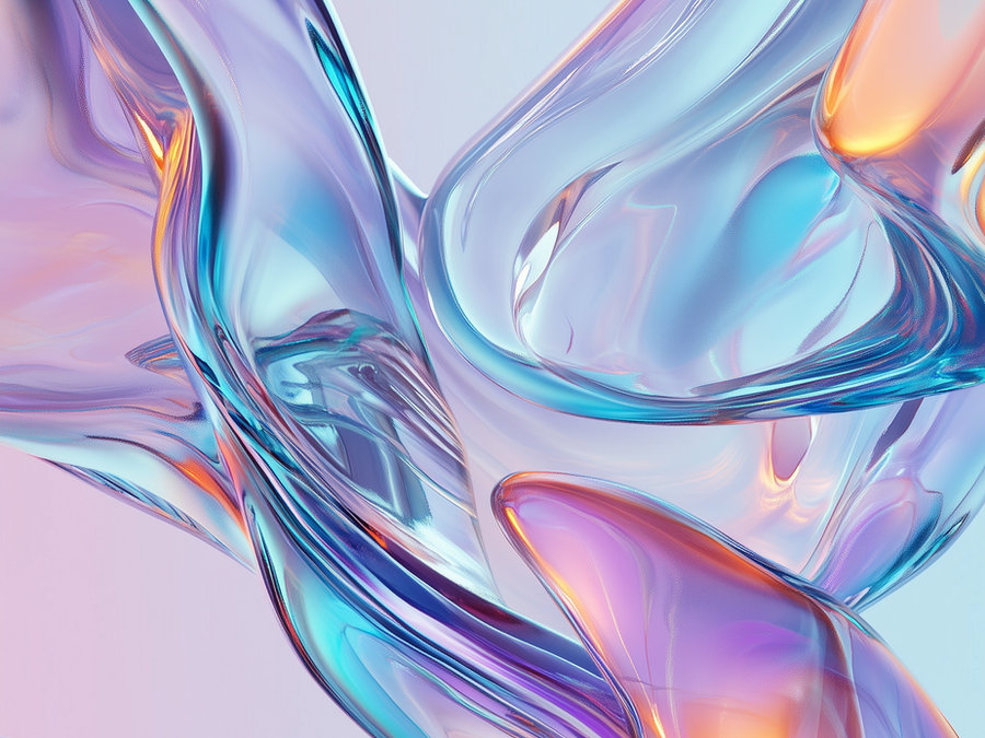 Arte fluido abstracto con tonos vibrantes